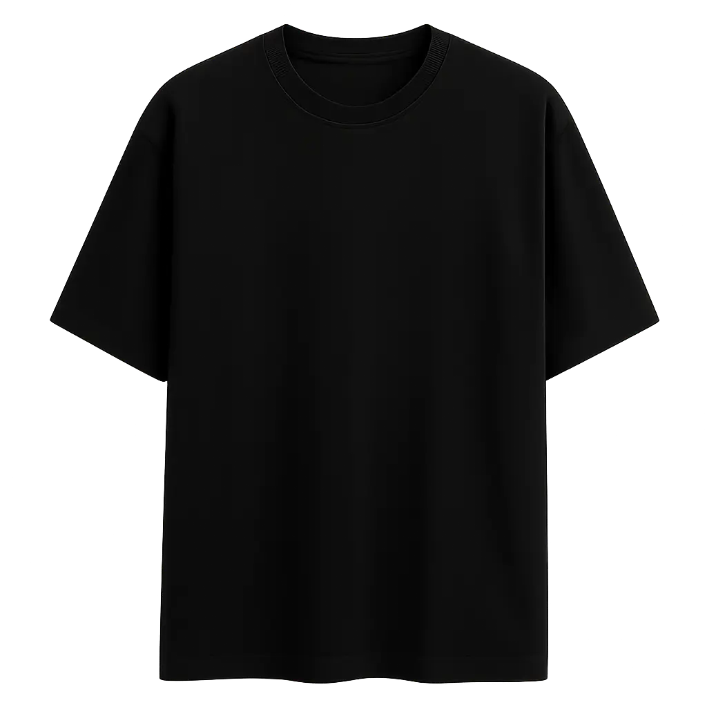 "Urban Rebel Oversized Black Tee | Gen Z Streetwear Vibe"