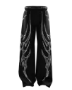 Vedha Black Unisex Straight Baggy Pants