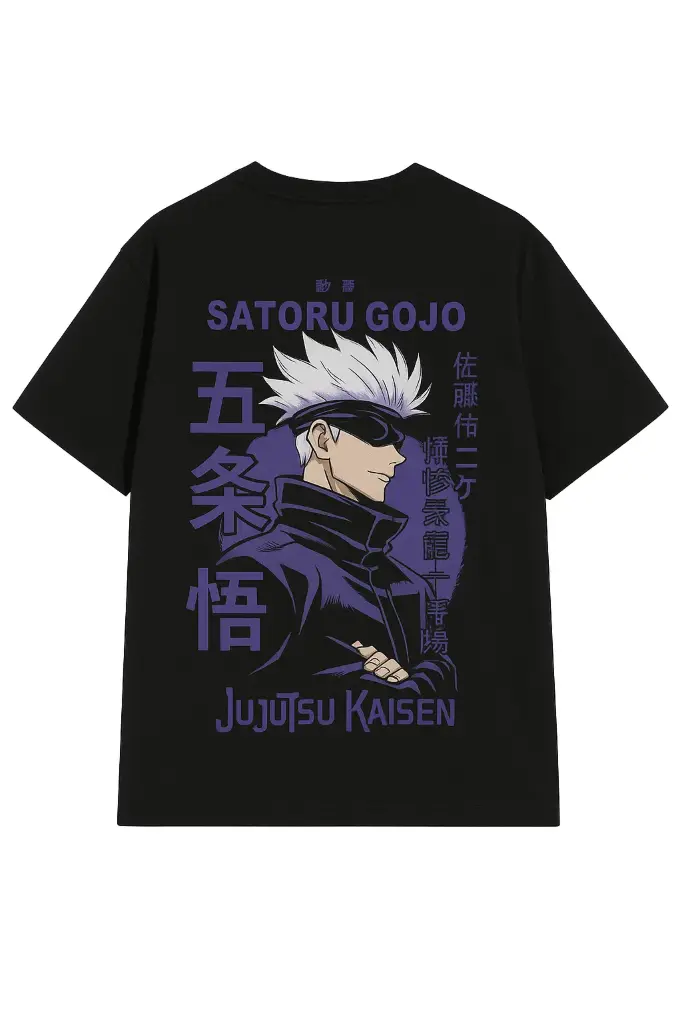 "Men's Anime T-Shirt – Satoru Gojo Graphic Print | Jujutsu Kaisen"