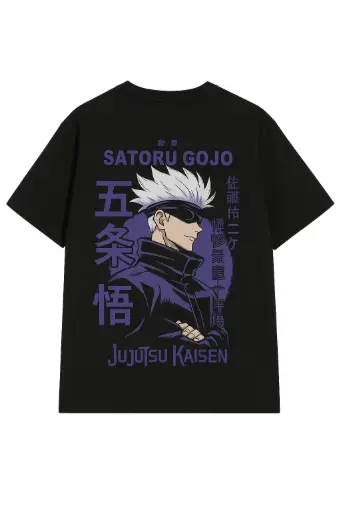 "Men's Anime T-Shirt – Satoru Gojo Graphic Print | Jujutsu Kaisen"